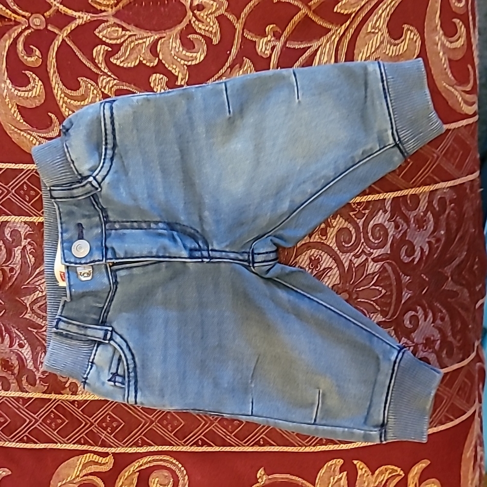 3 Months Old LEVI'S Light Blue Knit Joggers